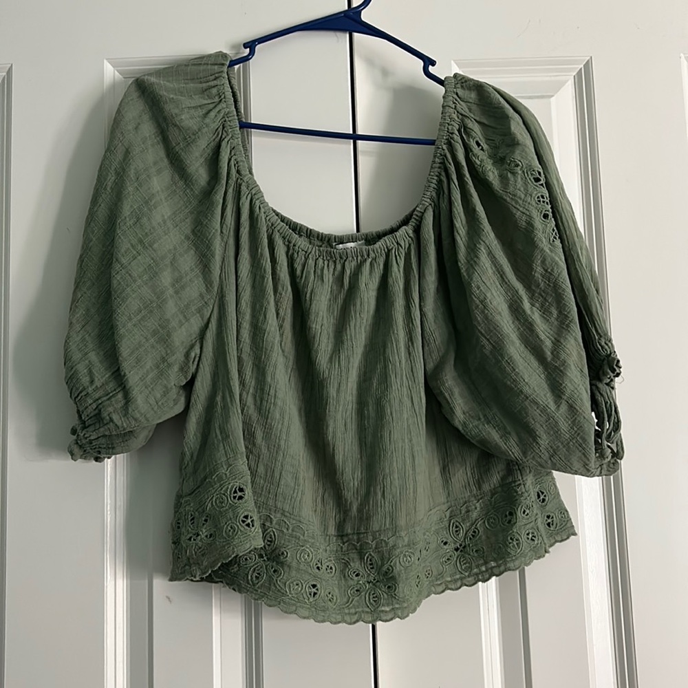 Green American Eagle Blouse Small